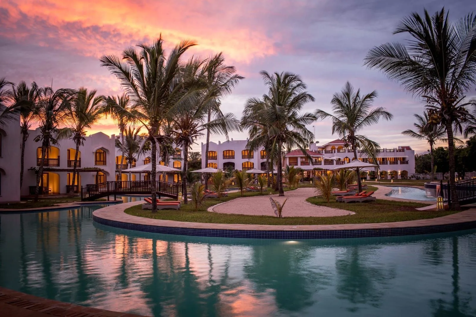 Whitewashed Swahili villa